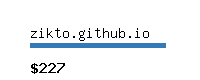 zikto.github.io Website value calculator
