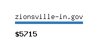 zionsville-in.gov Website value calculator