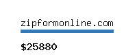 zipformonline.com Website value calculator