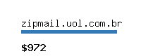 zipmail.uol.com.br Website value calculator