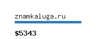 znamkaluga.ru Website value calculator