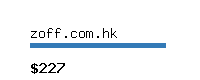 zoff.com.hk Website value calculator