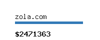 zola.com Website value calculator