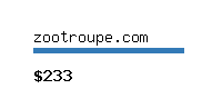 zootroupe.com Website value calculator