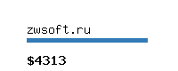 zwsoft.ru Website value calculator